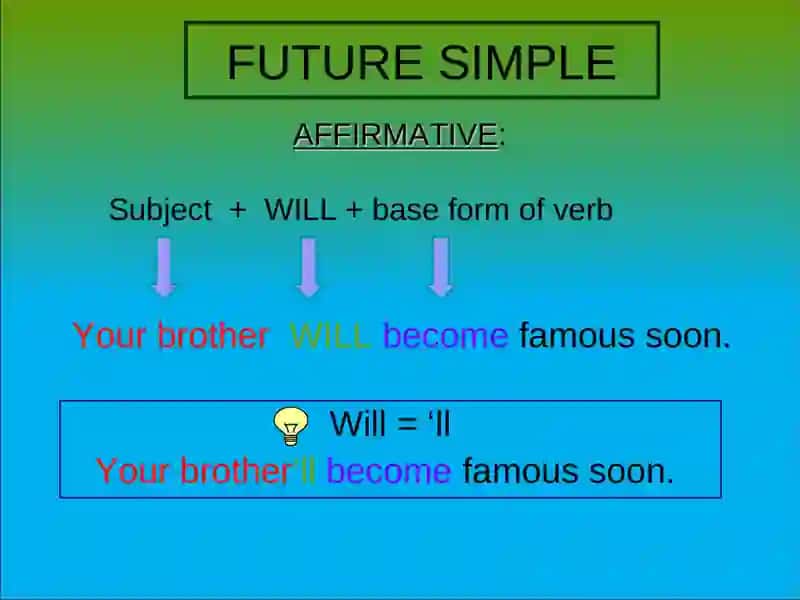 Simple future will 3