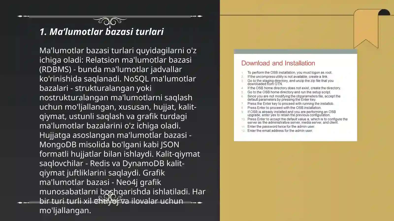 Ma’lumotlar bazasi turlari 3