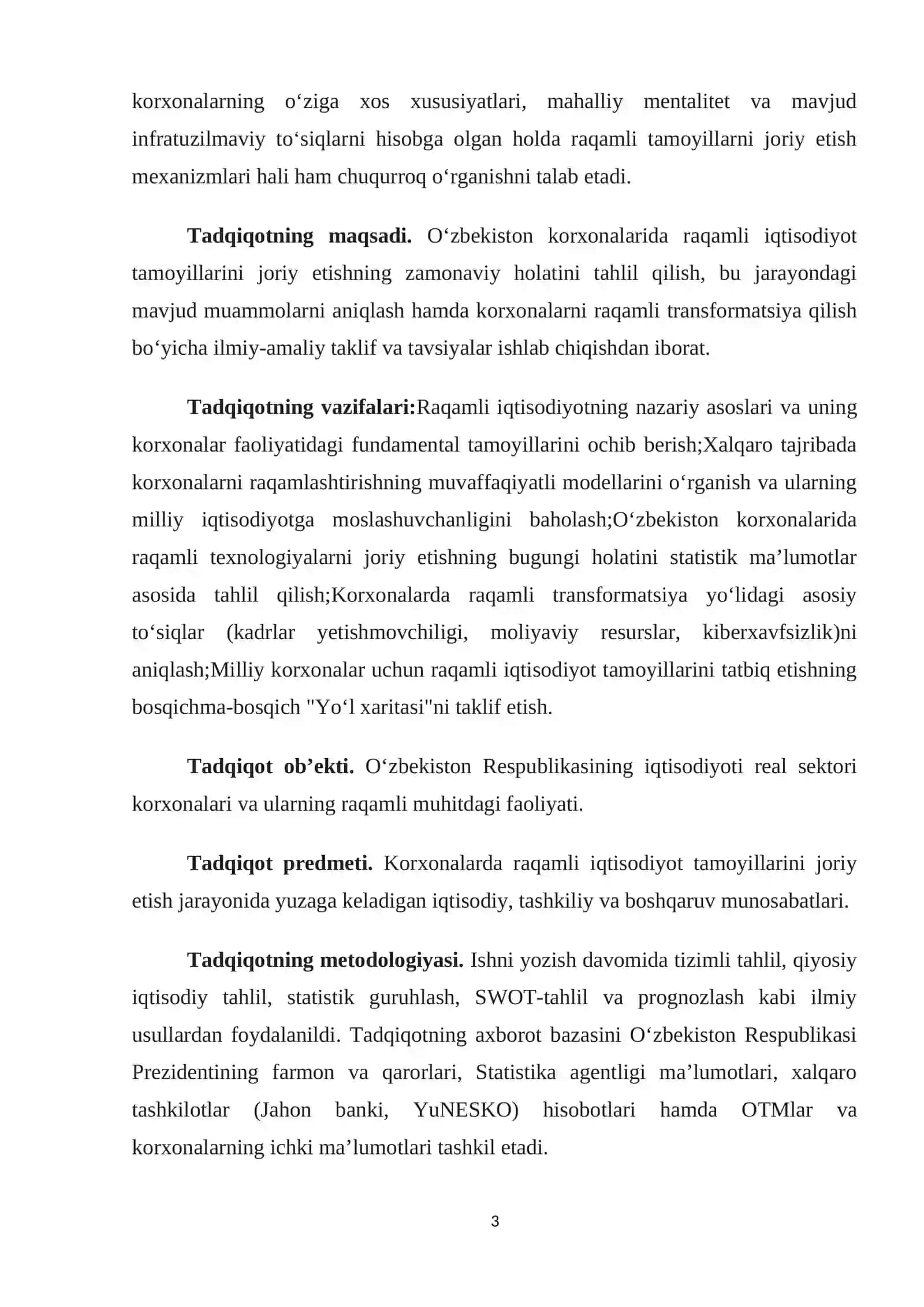 O”zbekiston korxonalarida raqamli iqtisodiyot tamoyillarini joriy etish muommalari va echimlari 3
