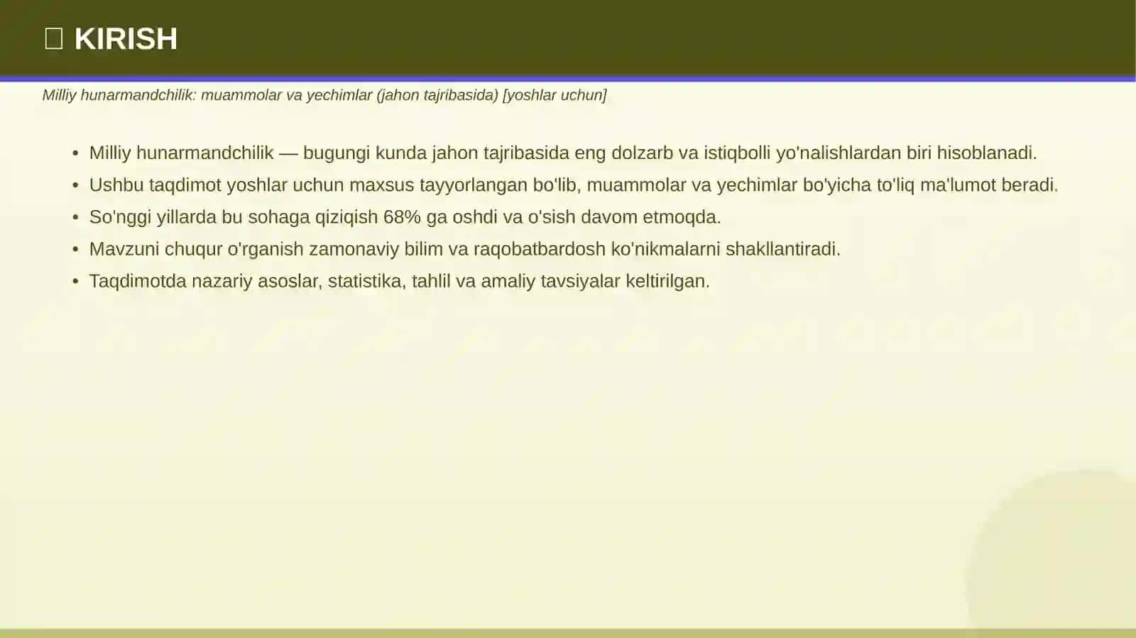 Milliy hunarmandchilik: muammolar va yechimlar 3