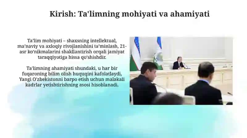 Ta'limning o'rni va ahamiyati 3