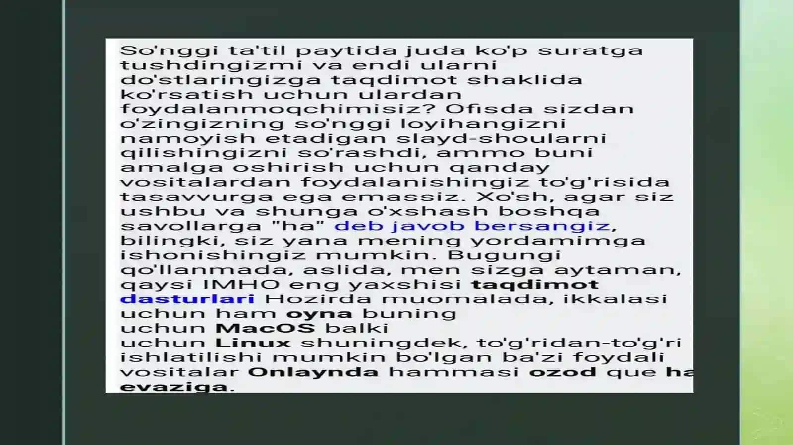 axborot texnologiyalari fanidan 4-mustaqil talimi 3