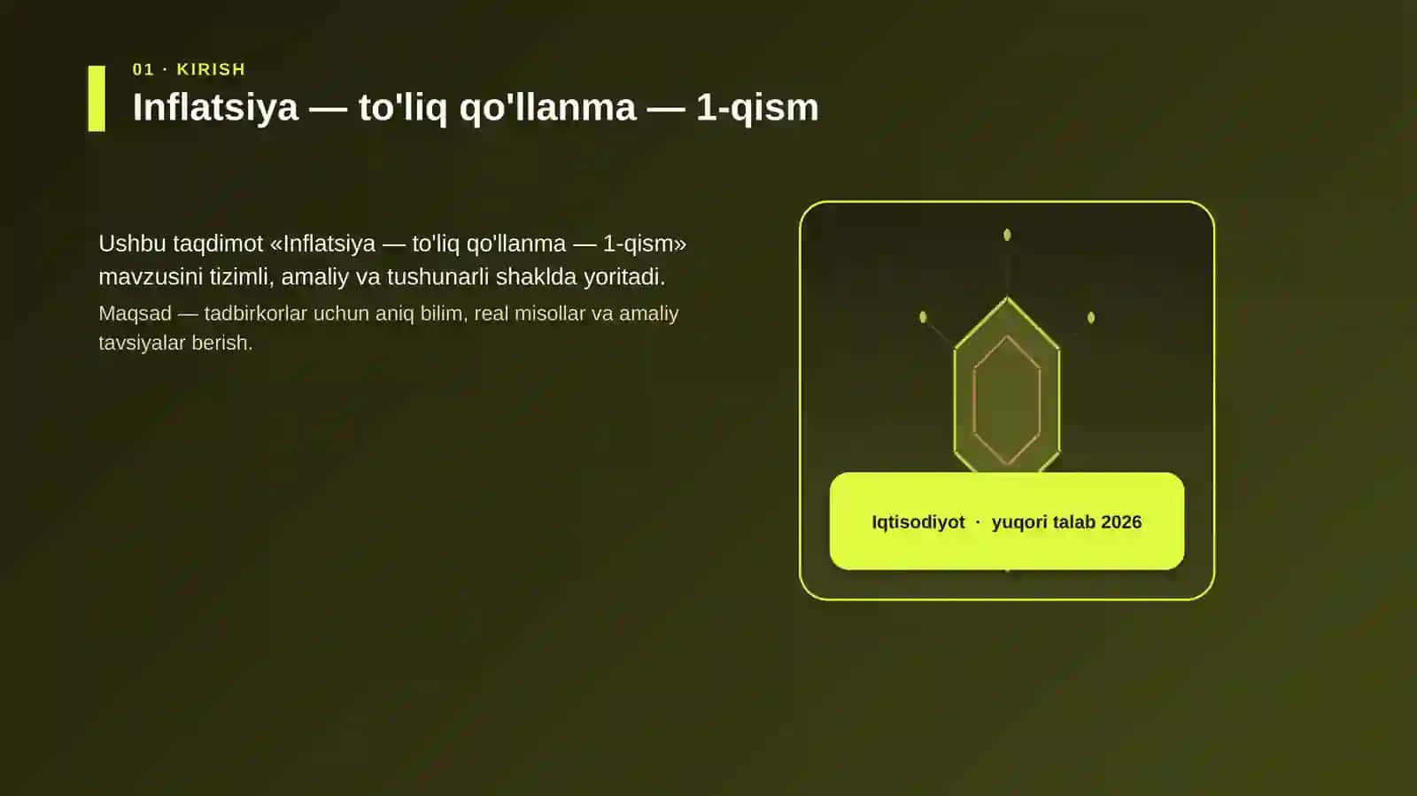 Inflatsiya — to'liq qo'llanma — 1-qism 3
