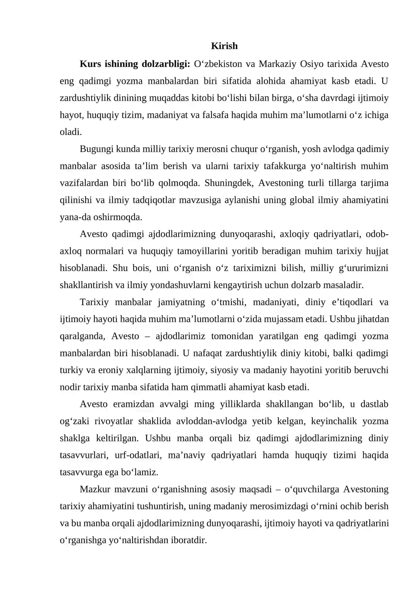 Avesto – ajdodlarimizning yaratgan ilk yozma tarixiy manba 3