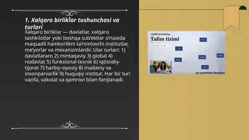 Xalqaro Birliklar tizimi va uni tuzishning asosiy printsiplari 3