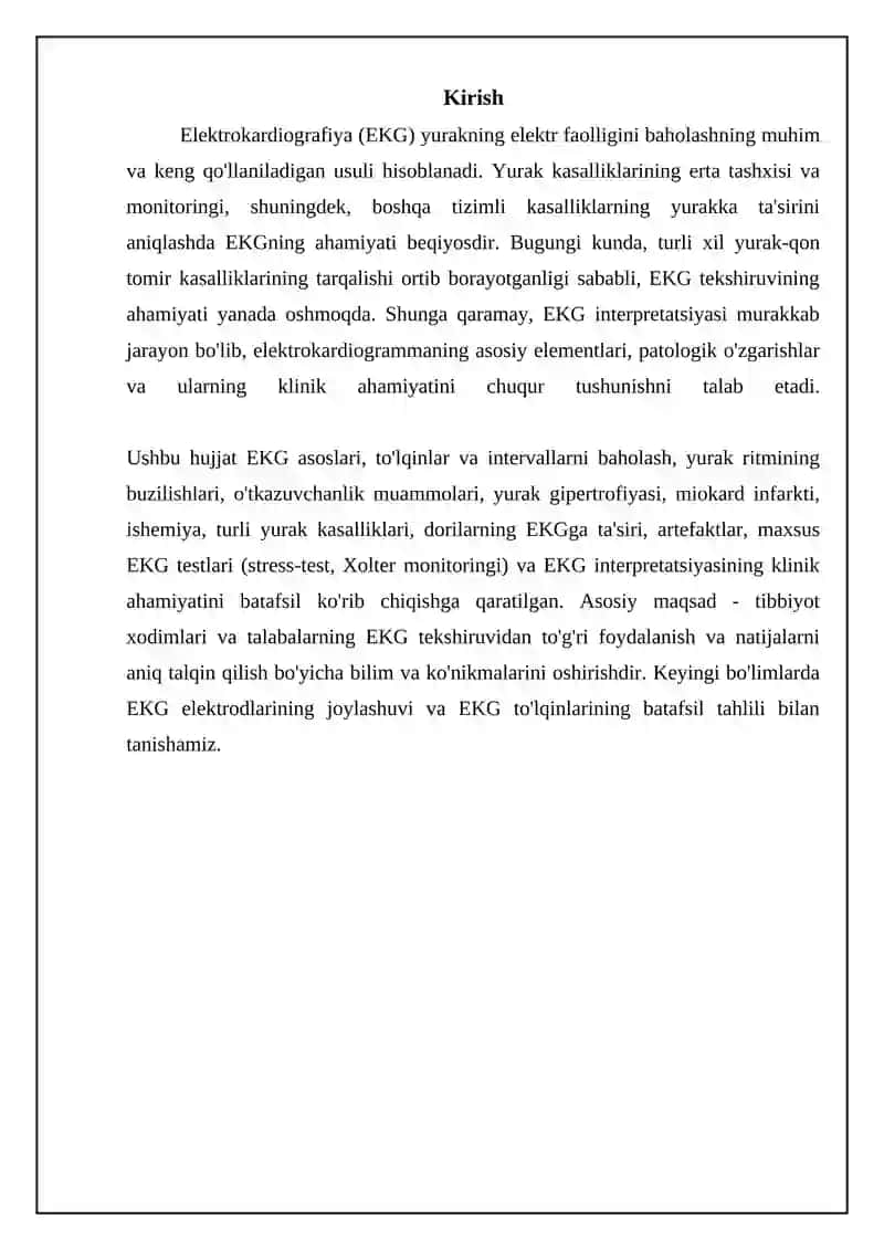 Elektrokardiografiya (EKG) asoslari va interpretatsiyasi 3
