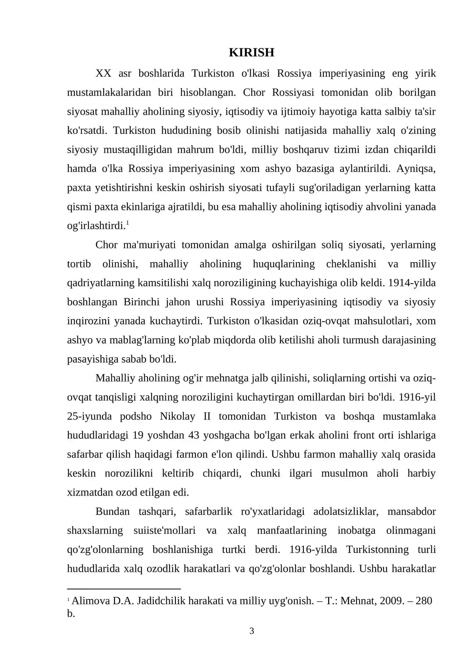 1916-YILDA TURKISTONDA XALQ OZODLIK HARAKATLARINING SABABLARI VA OQIBATLARI 3