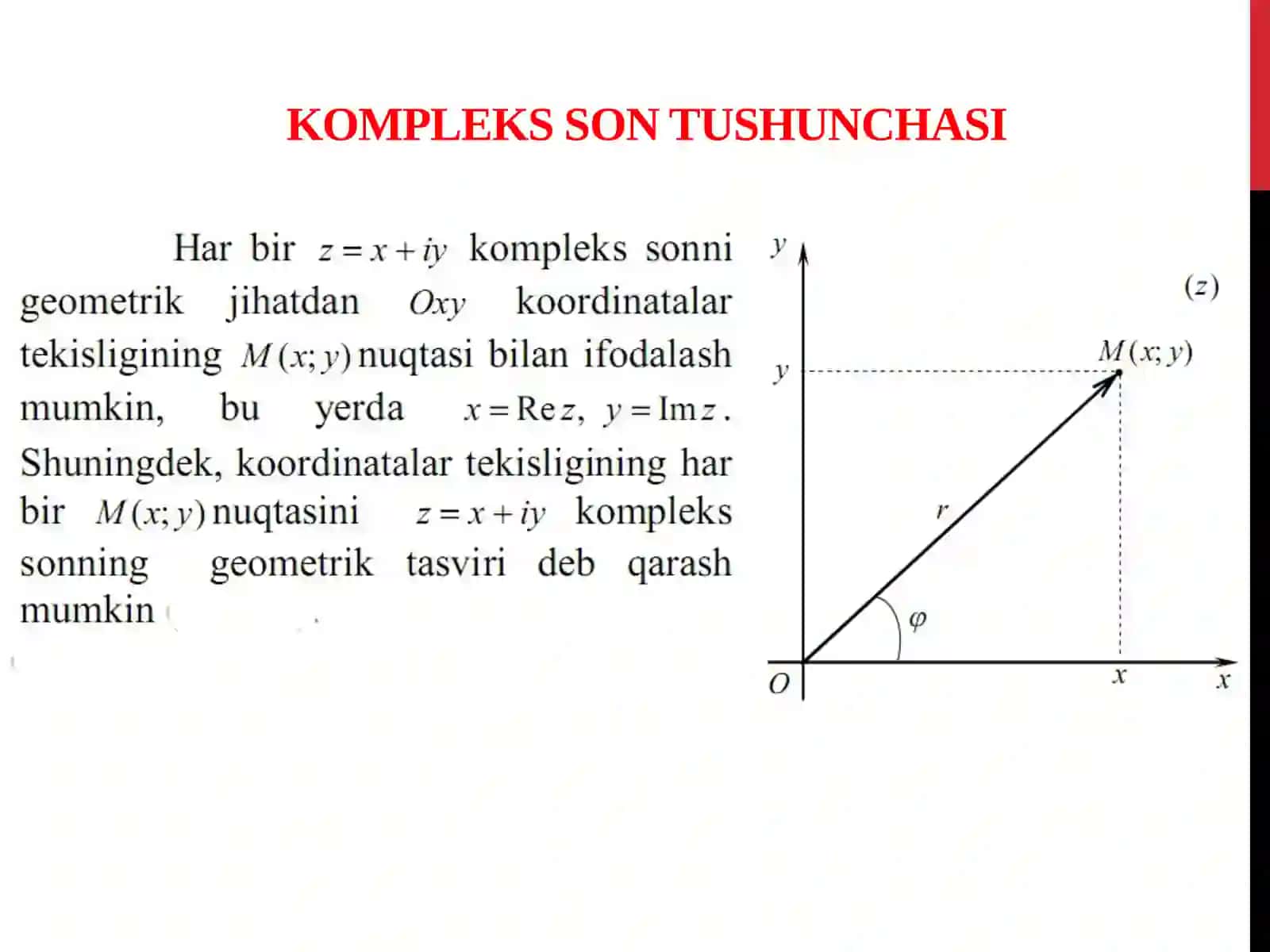 Kompleks sonlar 3