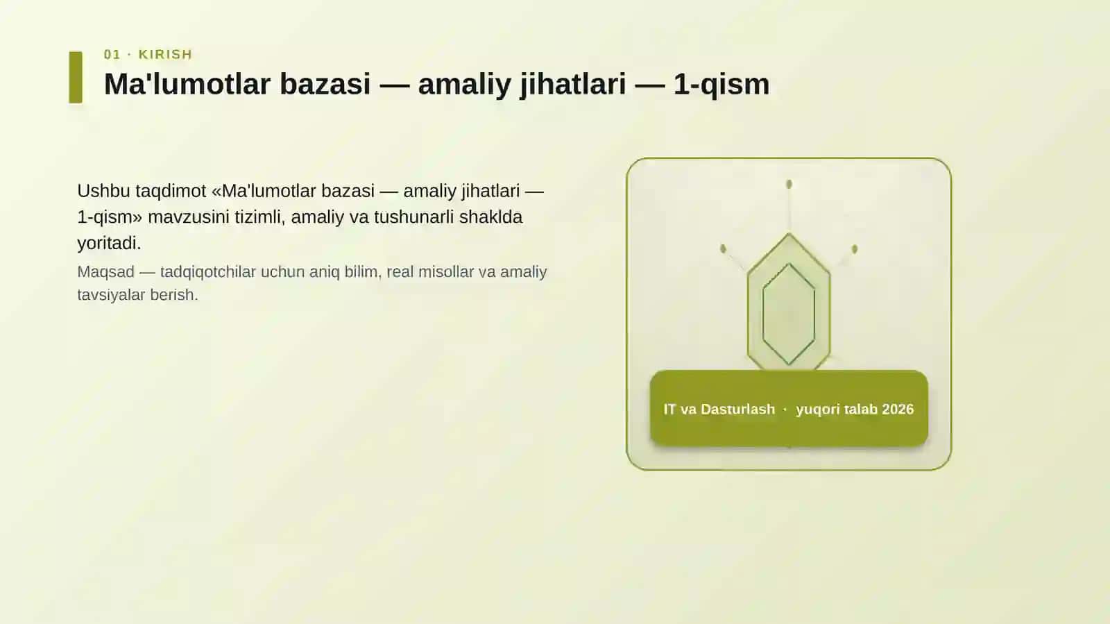 Ma'lumotlar bazasi — amaliy jihatlari — 1-qism 3