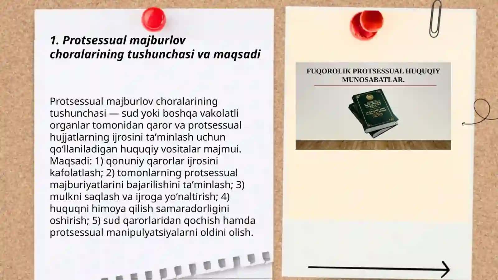 Fuqarolik huquqida Protsessual majburlov choralari 3