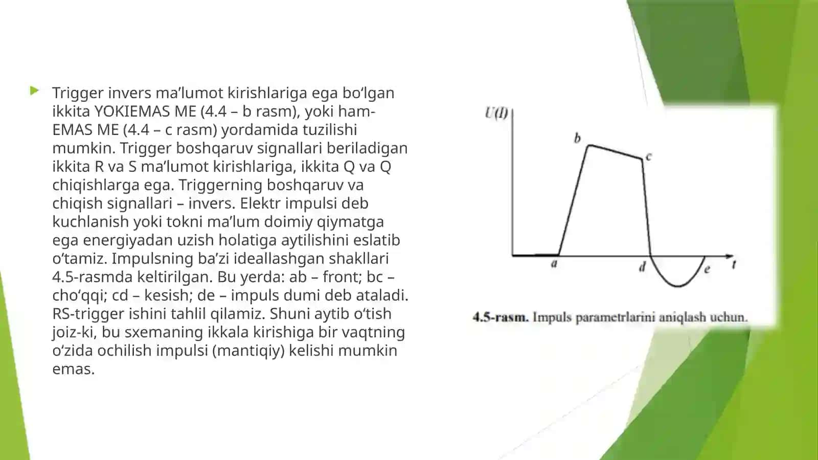 asinxron vasinxron rc-triggerlarni tadqiqqilish 3