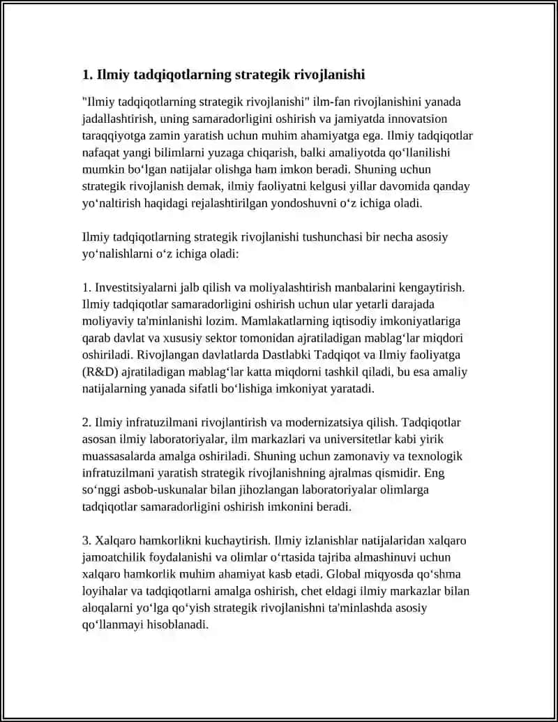 SCIENTIFIC DEVELOPMENT 3