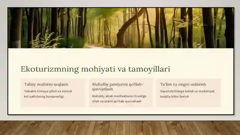 Ekoturizmning turlari 3