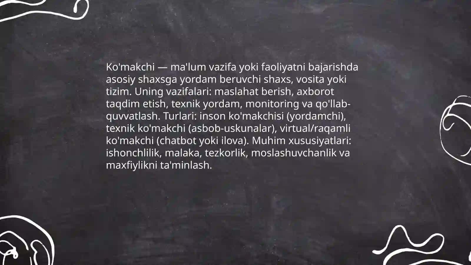 Ko'makchi haqida ma'lumot 3