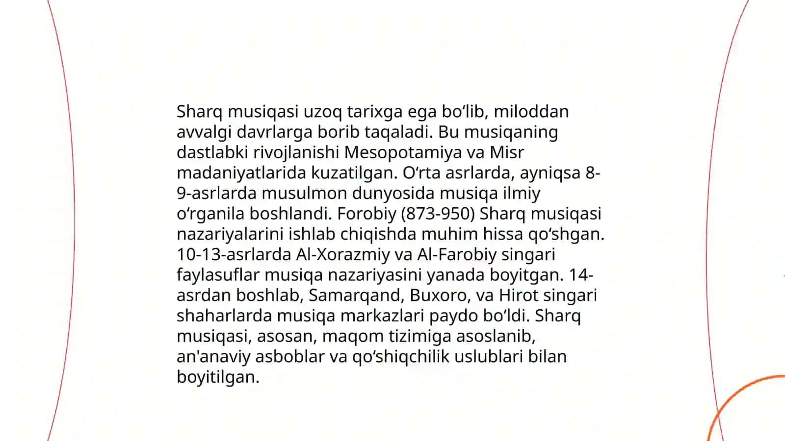 Sharq mamlakatlari musiqiy madaniyati 3