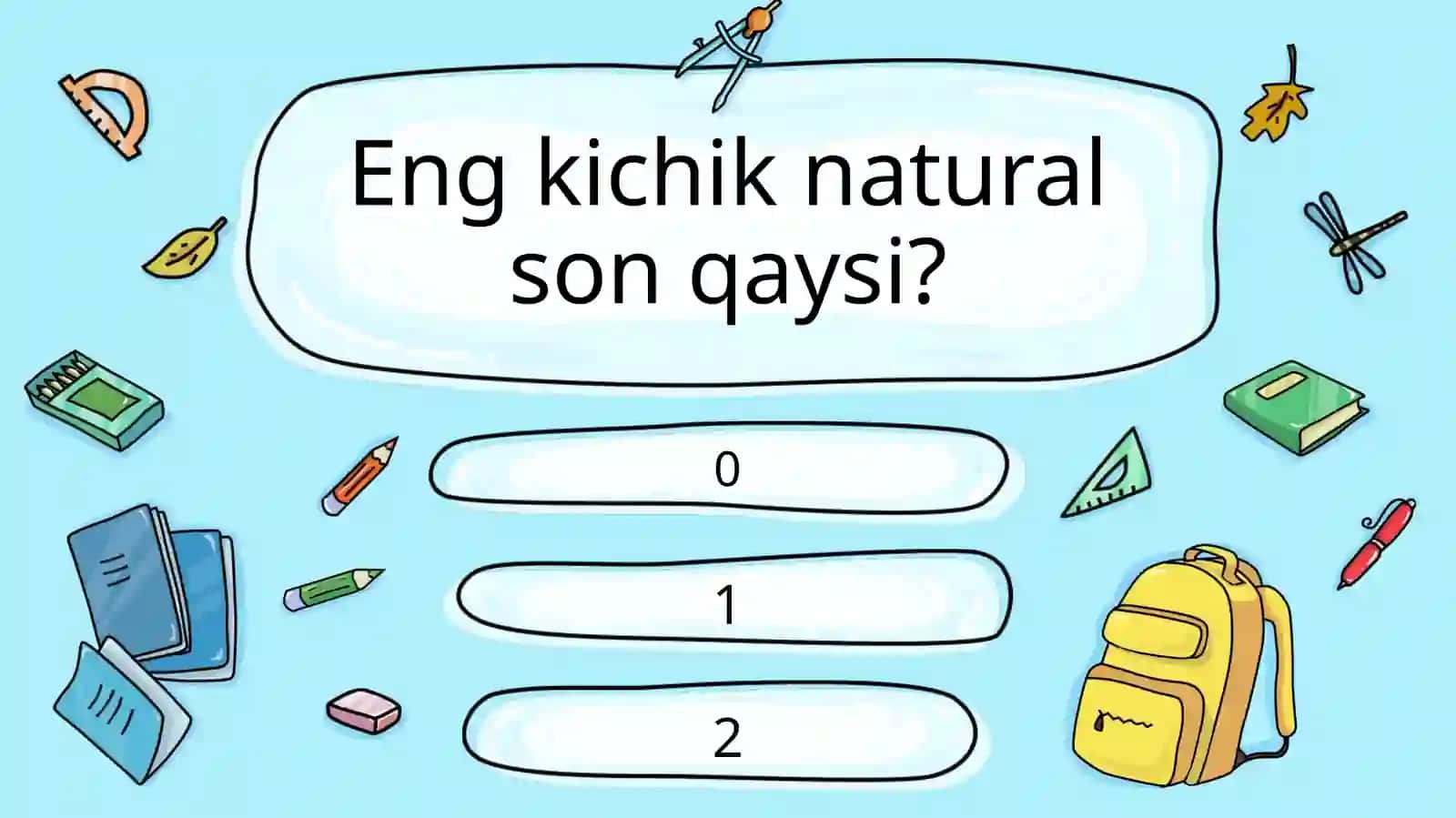 Natural sonlarga doir savollar 3