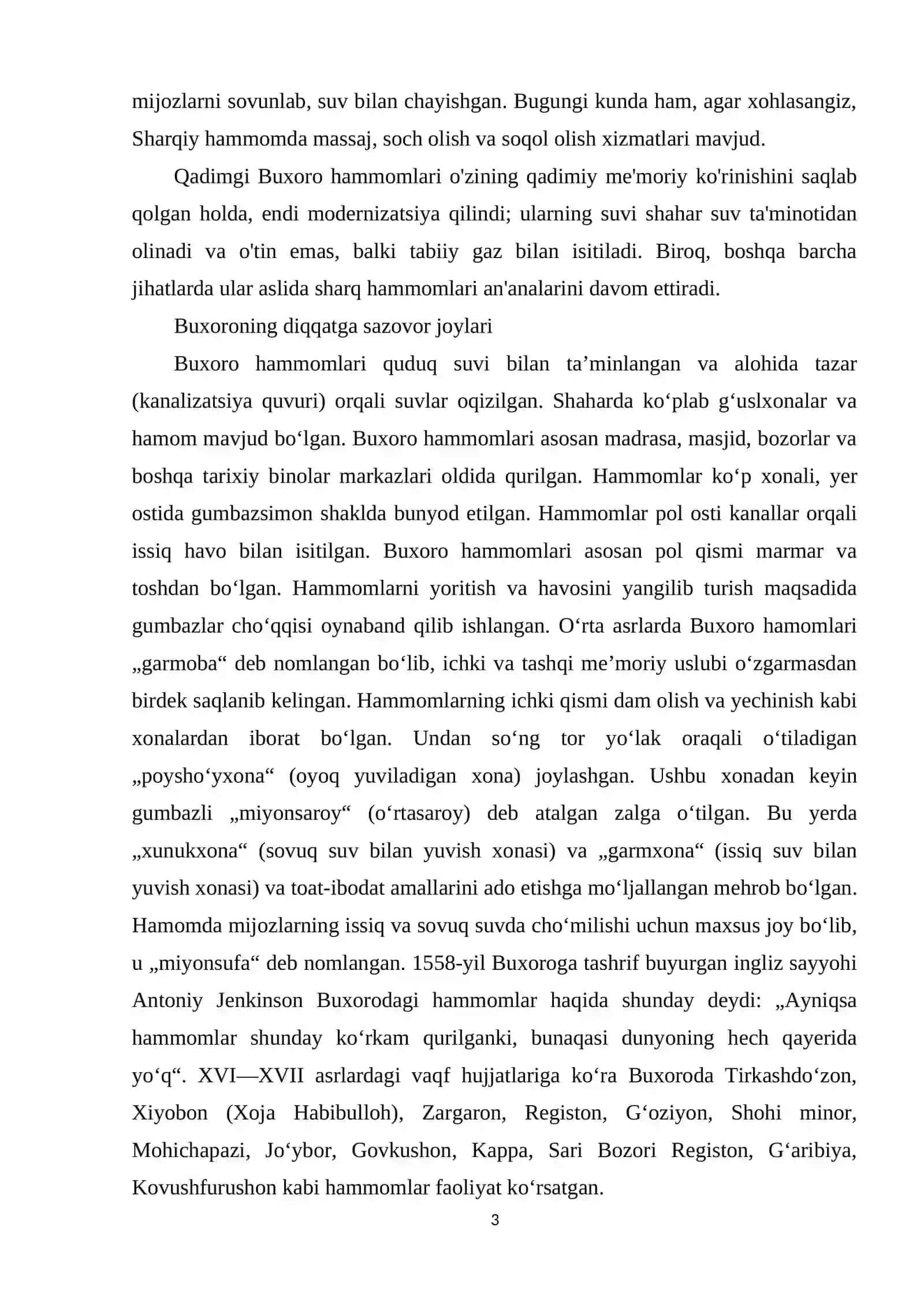 Vobkent tumanidagi XVI asrda qurilgan Eski hammomning konstruktiv yechimi tahlili 3