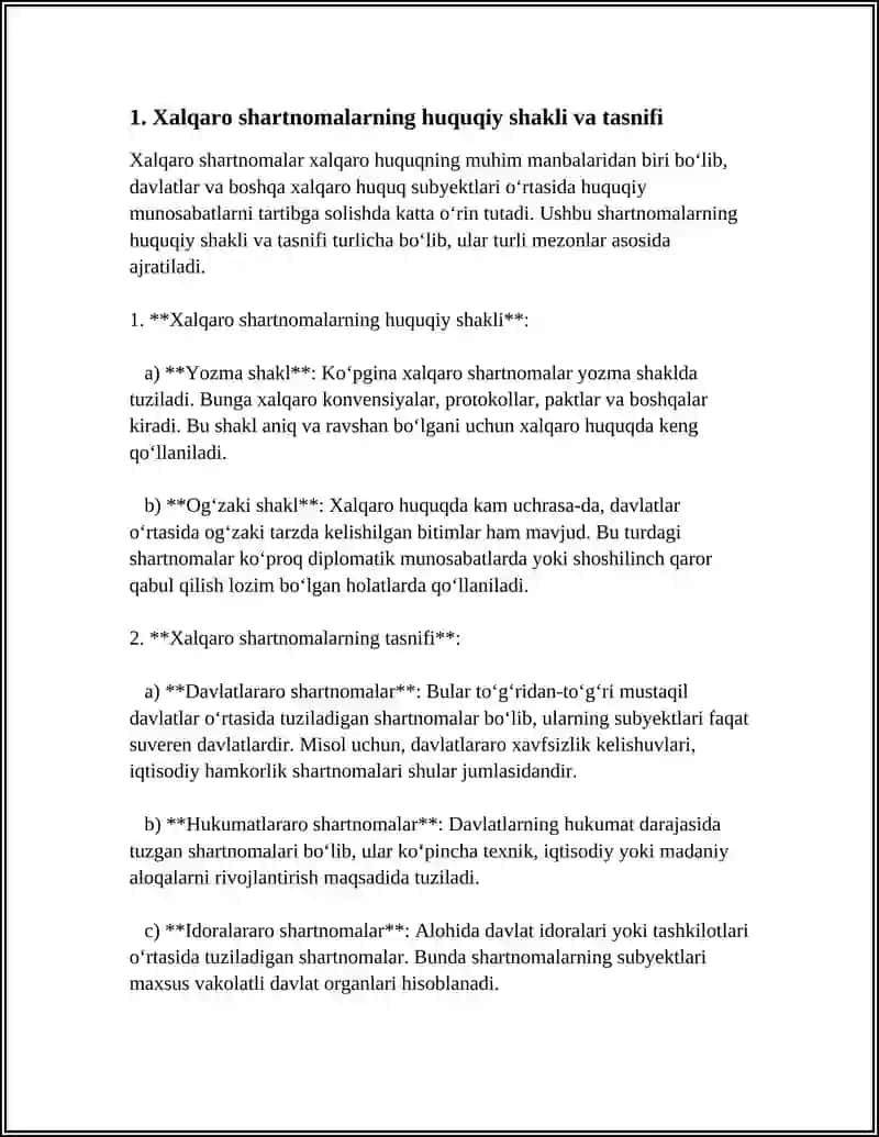 XALQARO SHARTNOMALARNING SHAKLI- TUZILISHI 3
