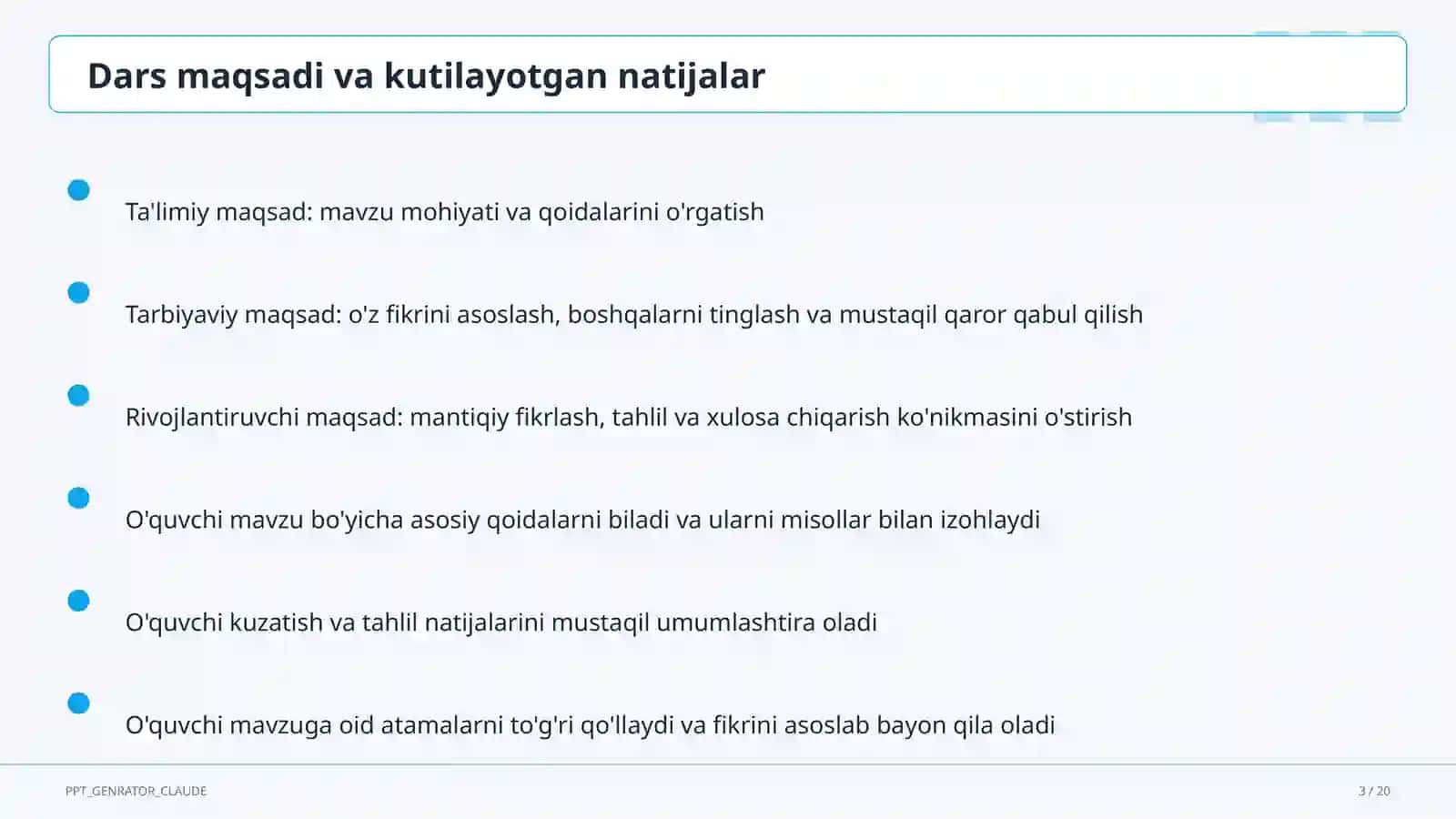 Countable and uncountable nouns (5-sinf) 3