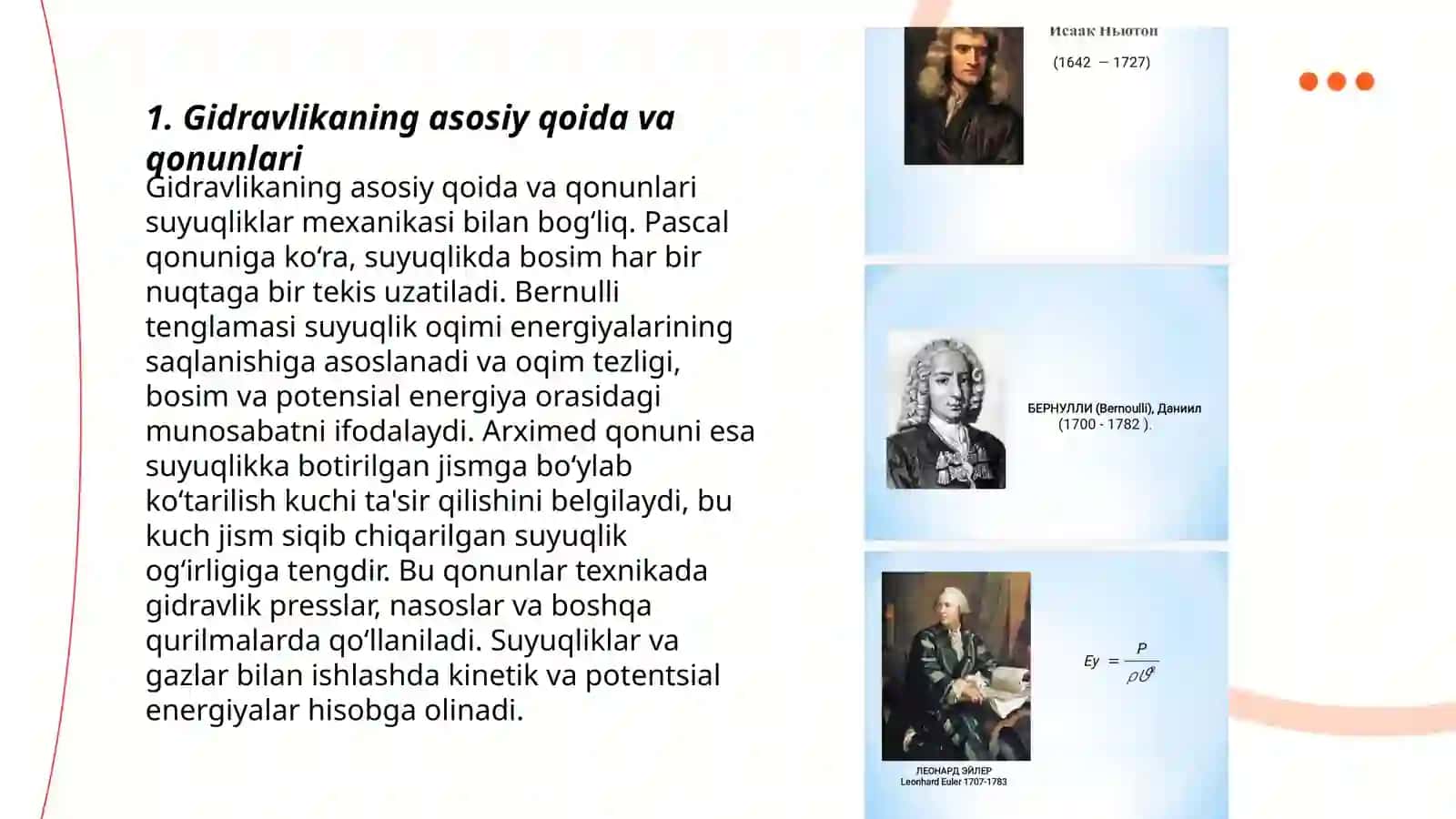 Gidravlika Fani Tarkibi, Tarixi va Taraqqiyoti 3