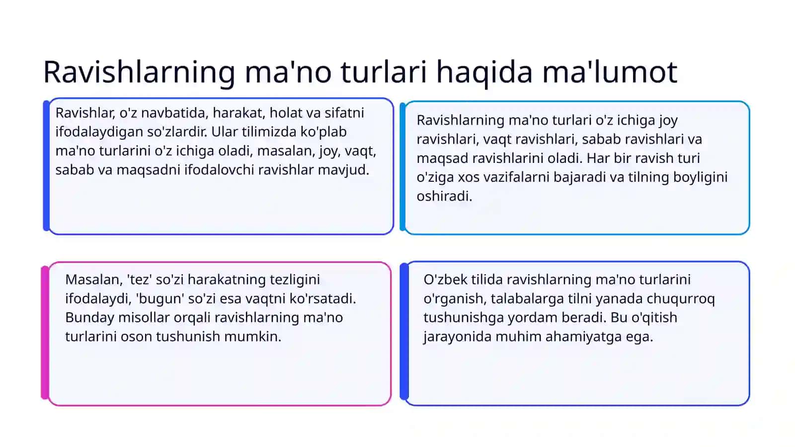 Ravishlarning ma'no turlarini o'qitishga doir metodlar 3