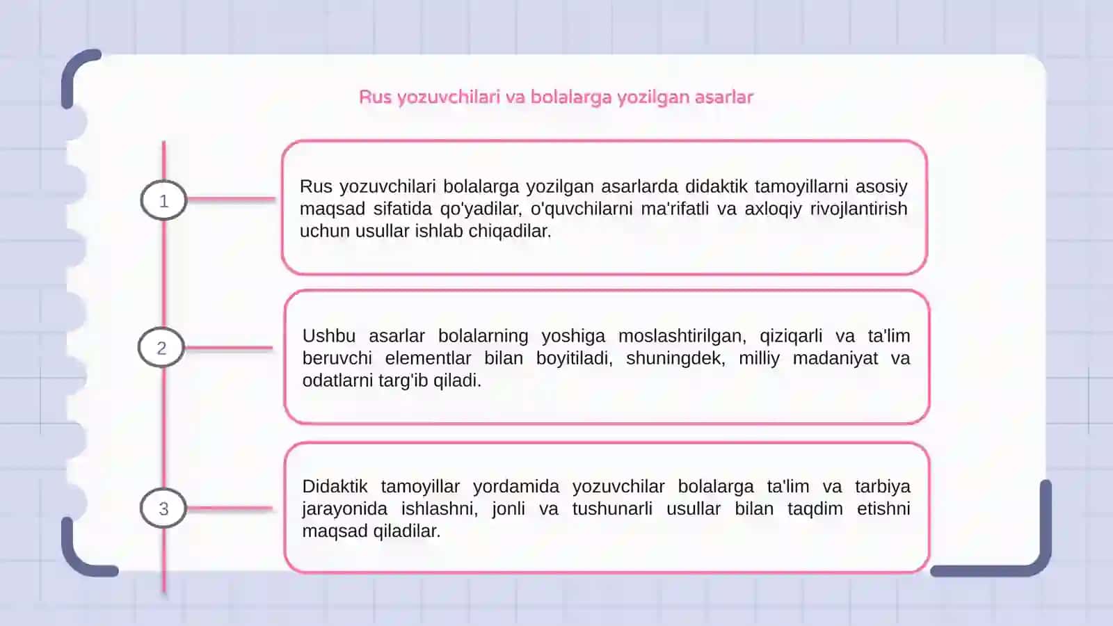 Rus yozuvchilarining bolalarga atab yozilgan asarlarida didaktik tamoyillar 3