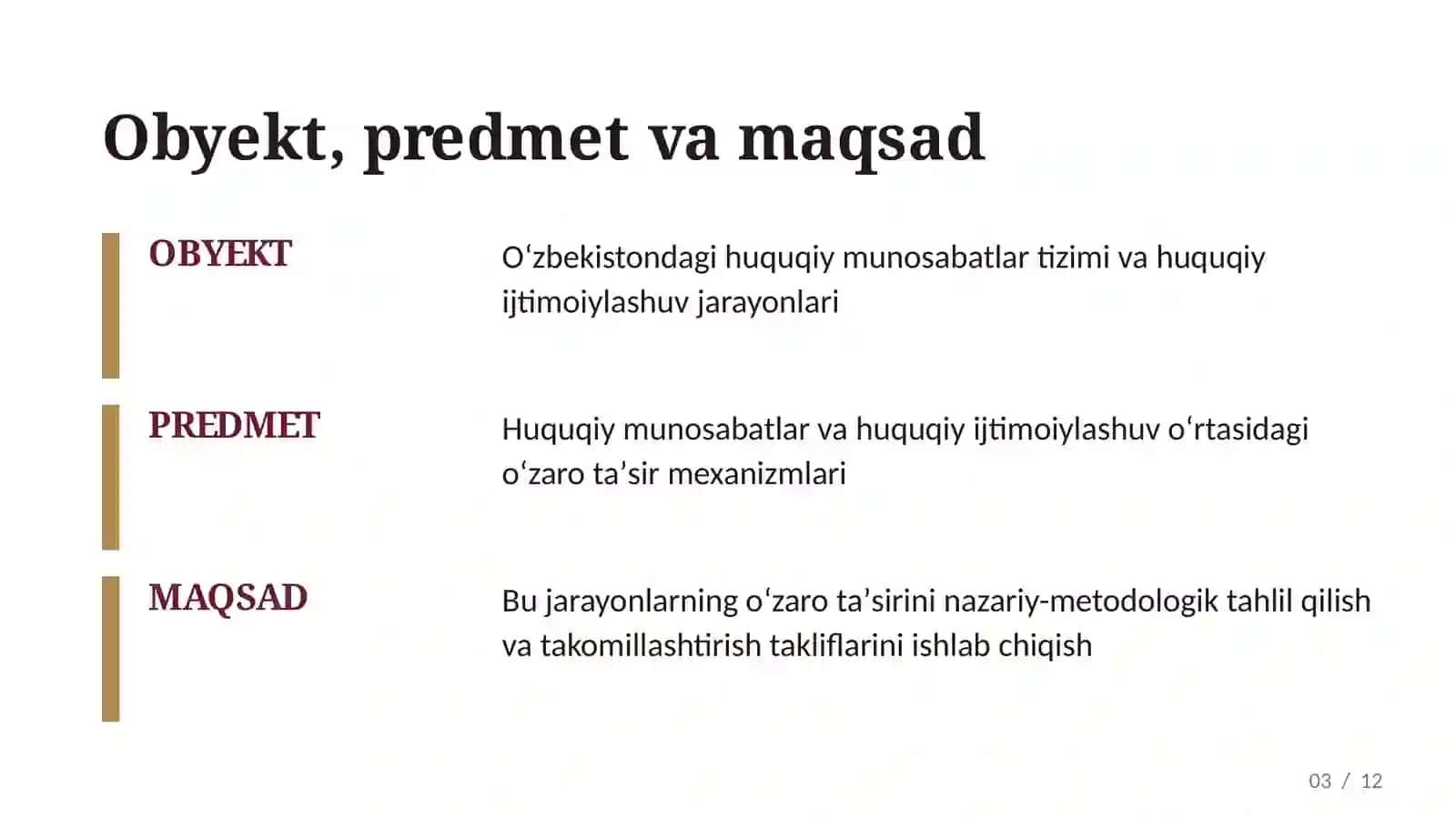 Huquqiy munosabatlar va huquqiy ijtimoiylashuvning oʻzaro aloqasi 3