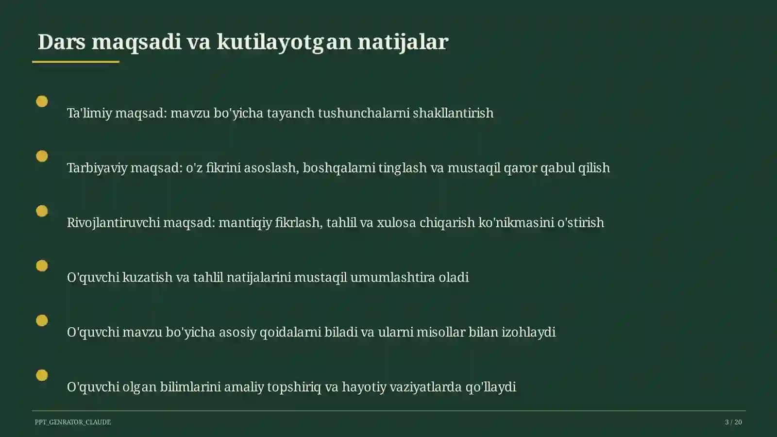 Job interview and career vocabulary (11-sinf) 3