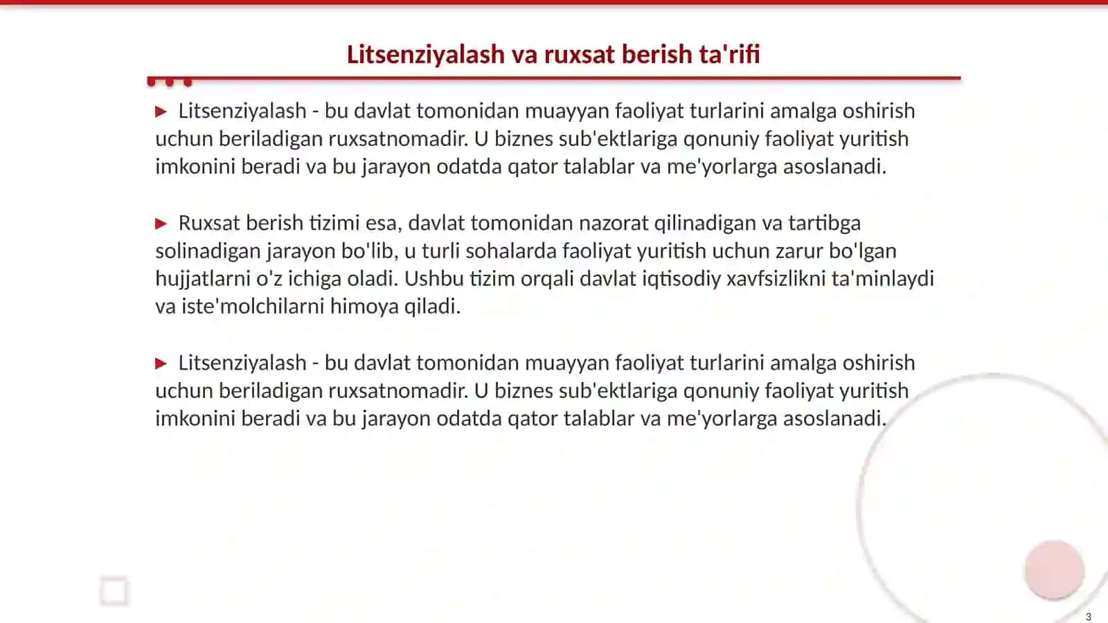 Biznesda litsenziyalash va ruxsat berish tizimi 3