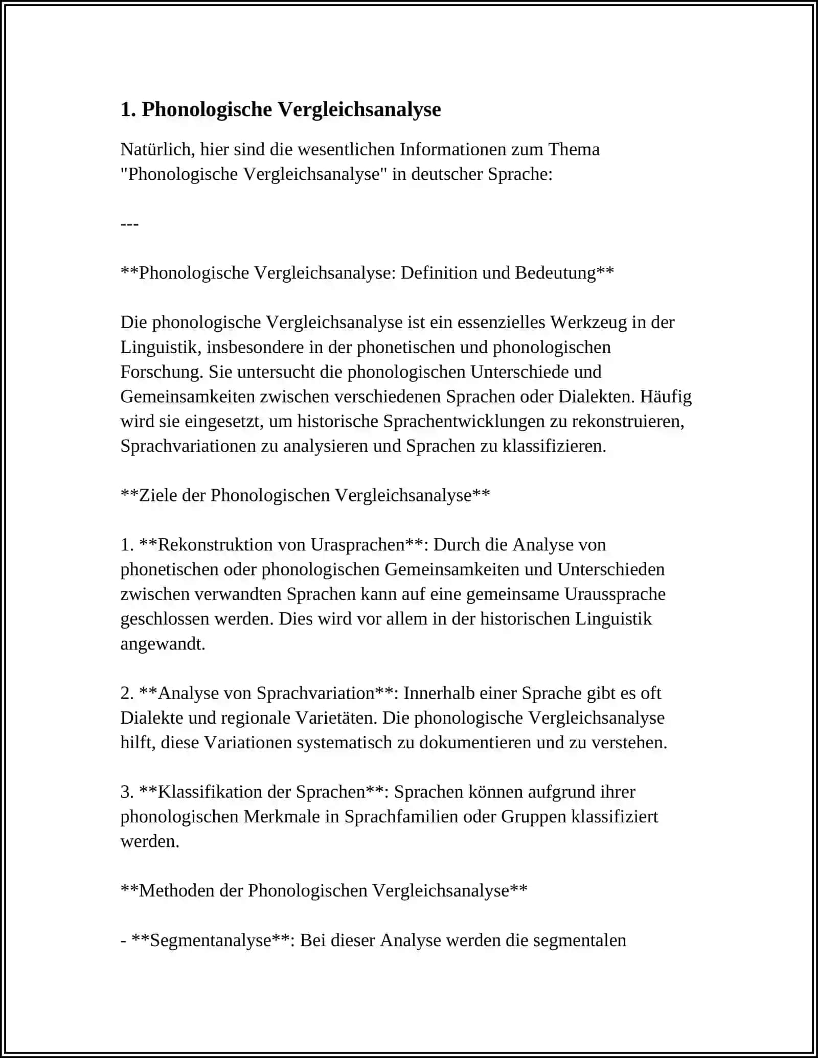 Phonologische Vergleichsanalyse 3