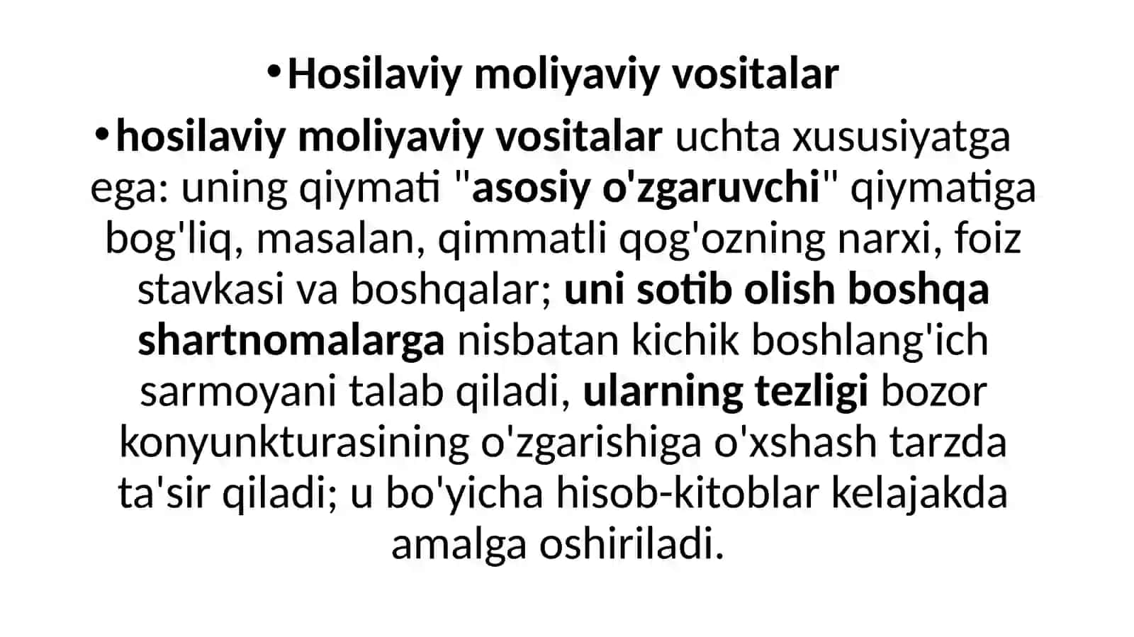 Moliyabozorining vazifalari, asosiy vositachilari va moliyaviy bozorlarning rivojlantirishning asosiy tendensiyalari 3