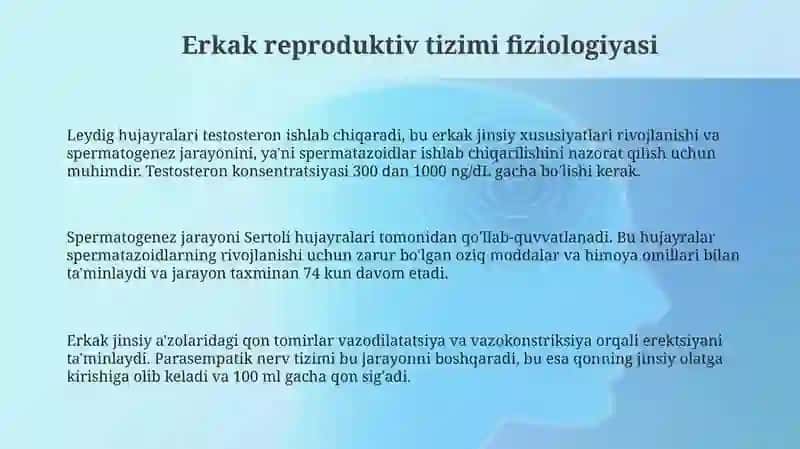 Reproduktiv funksional tizim va uning fiziologiyasi: Jinsiy bezlar 3