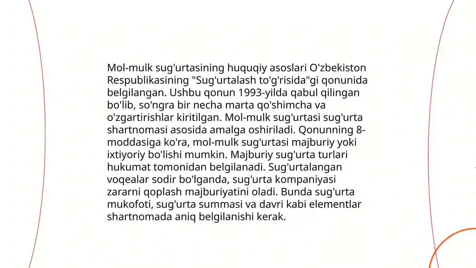 Yuridik va jismoniy shaxslarning mol-mulkini suğurta qilish 3