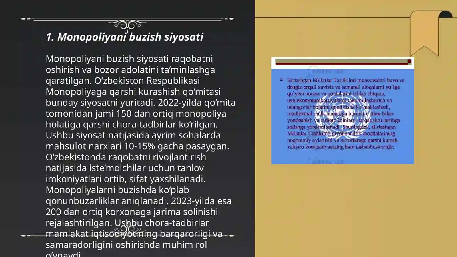 Monopoliyani tartibga solish va adolatli raqobatni ta’minlash siyosati 3