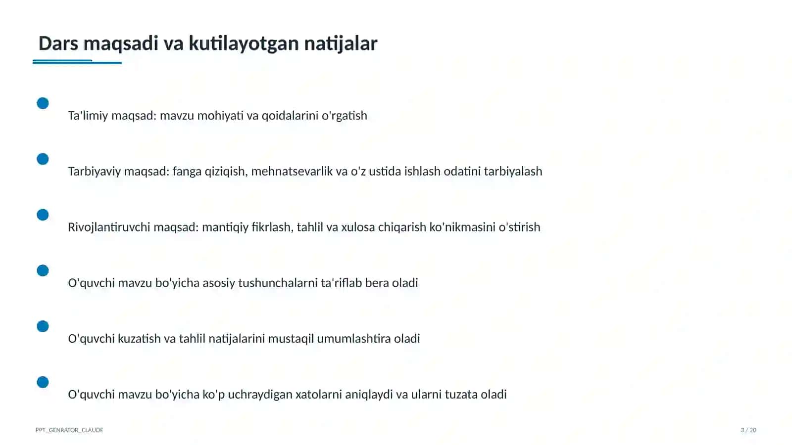 Excel dasturida formulalar va diagrammalar (7-sinf) 3