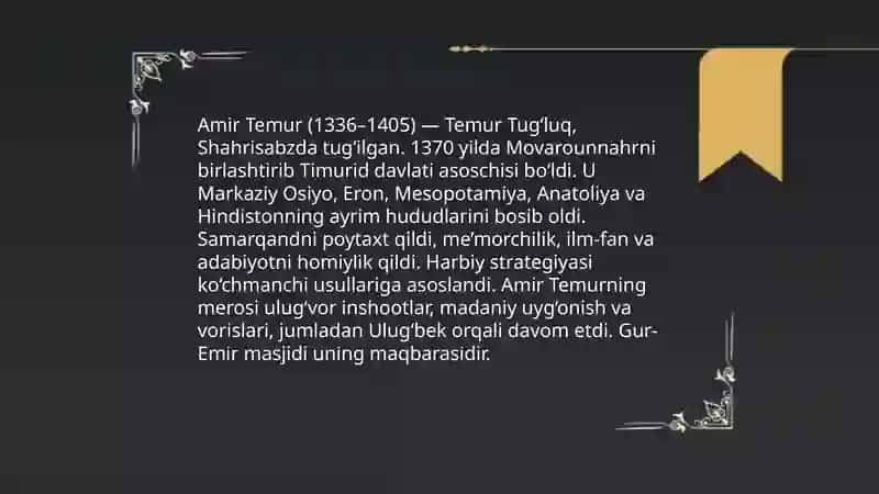 Amir Temur 3