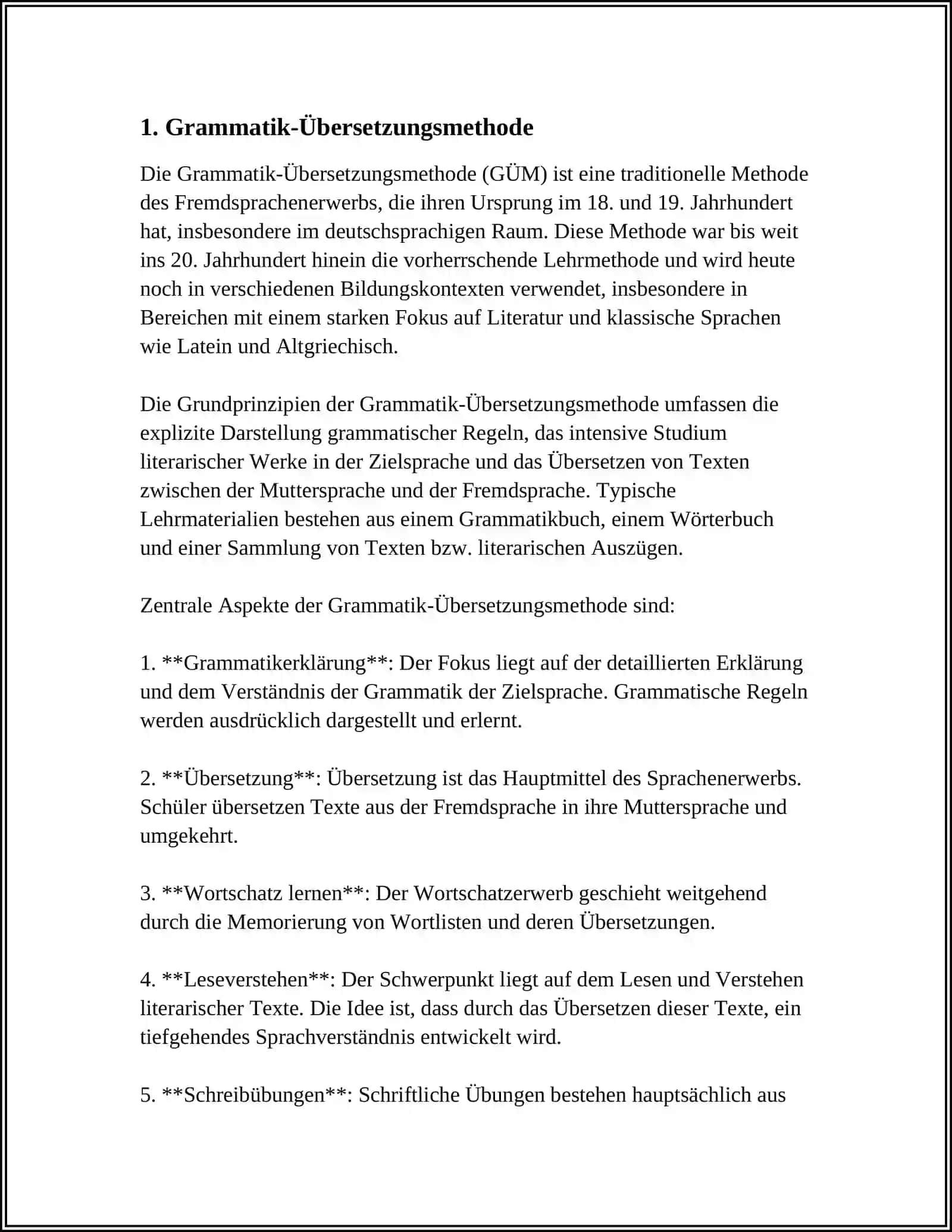 DIE WICHTIGSTEN METHODEN DES FREMDSPRACHEN UNTERRICHTS PORTFOLIO 3