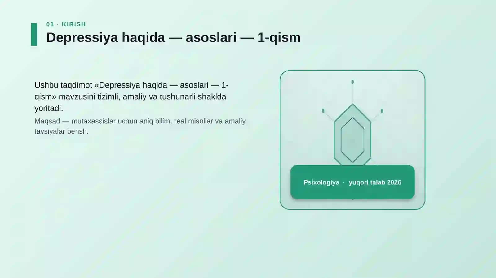 Depressiya haqida — asoslari — 1-qism 3