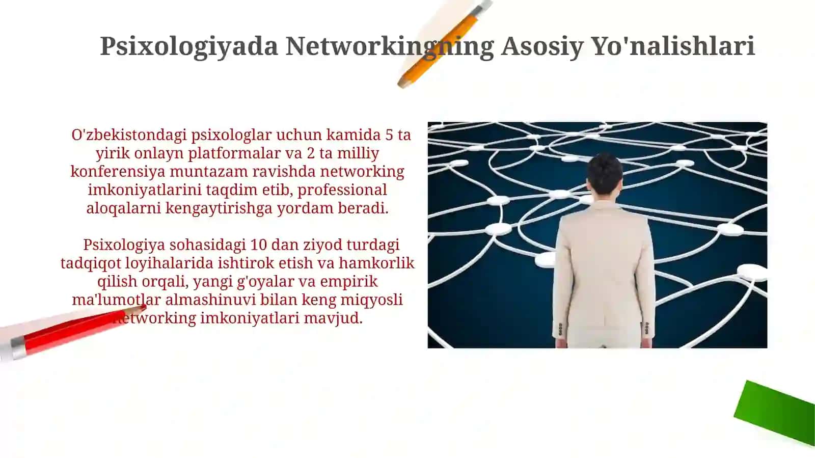 Psixologiyada Networking yoʻnalishlari va afzaliklari 3