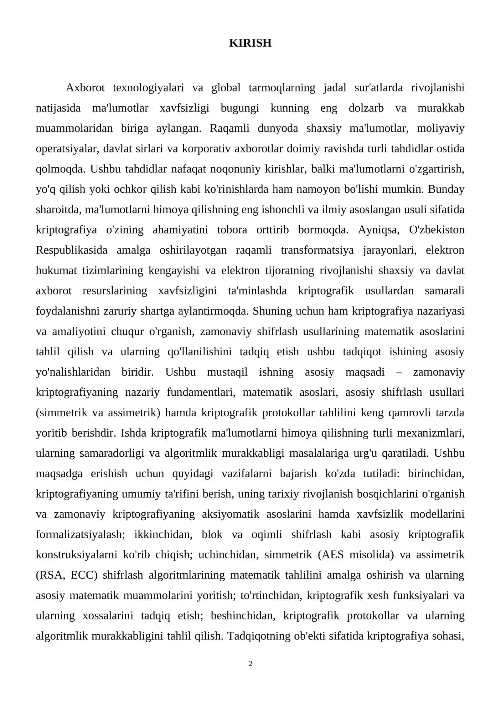 Kriptografiya va ma'lumotlarni shifrlash 3