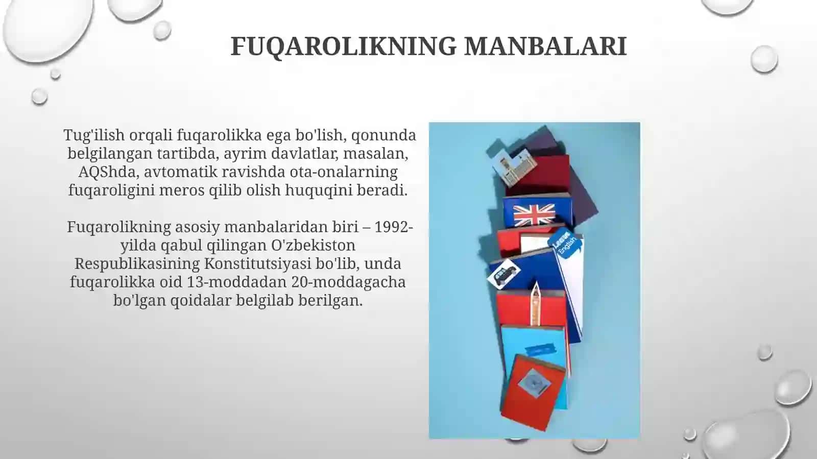 Fuqarolikning manbalari 3