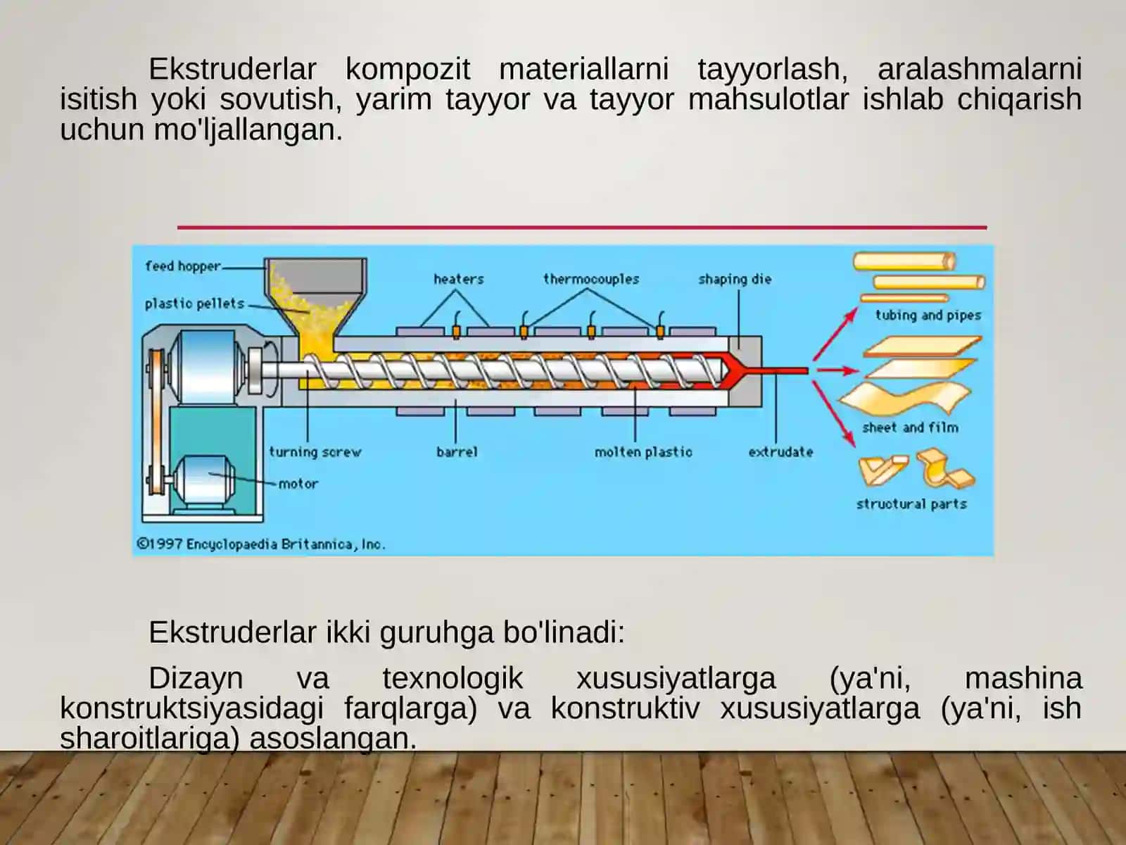 BIR SHNEKLI EKSTRUDER MASHINASINING KONSTRUKSIYASINI LOYIHALASH 3
