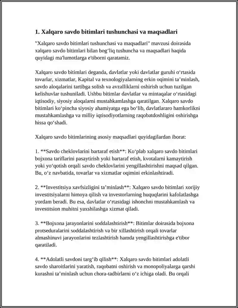 Xalqaro Savdo Bitimlari Haqida Tushuncha 3