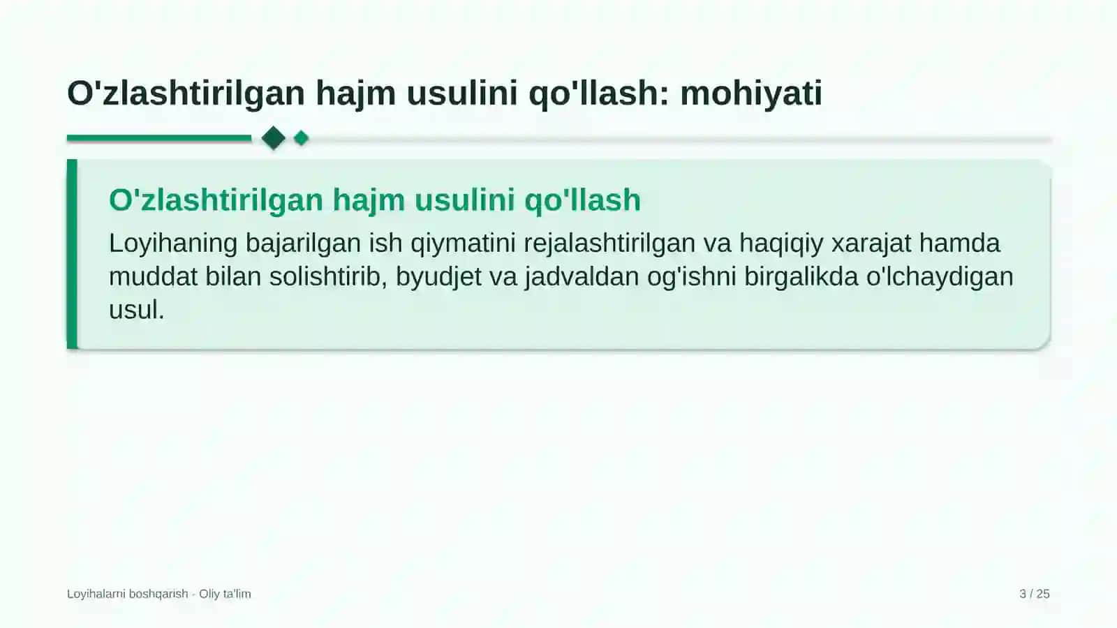 me'moriy yodgorliklarni ta'mirlashda o'zlashtirilgan hajm usulini qo'llash 3796 3