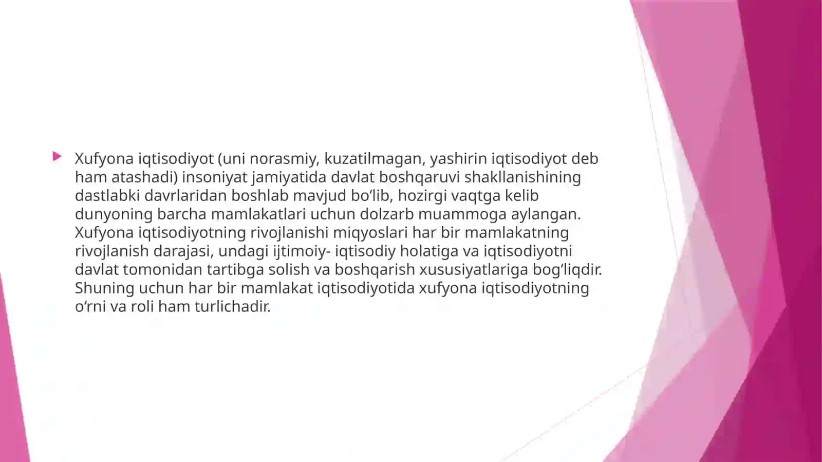 Xufyona iqtisodiyot 3