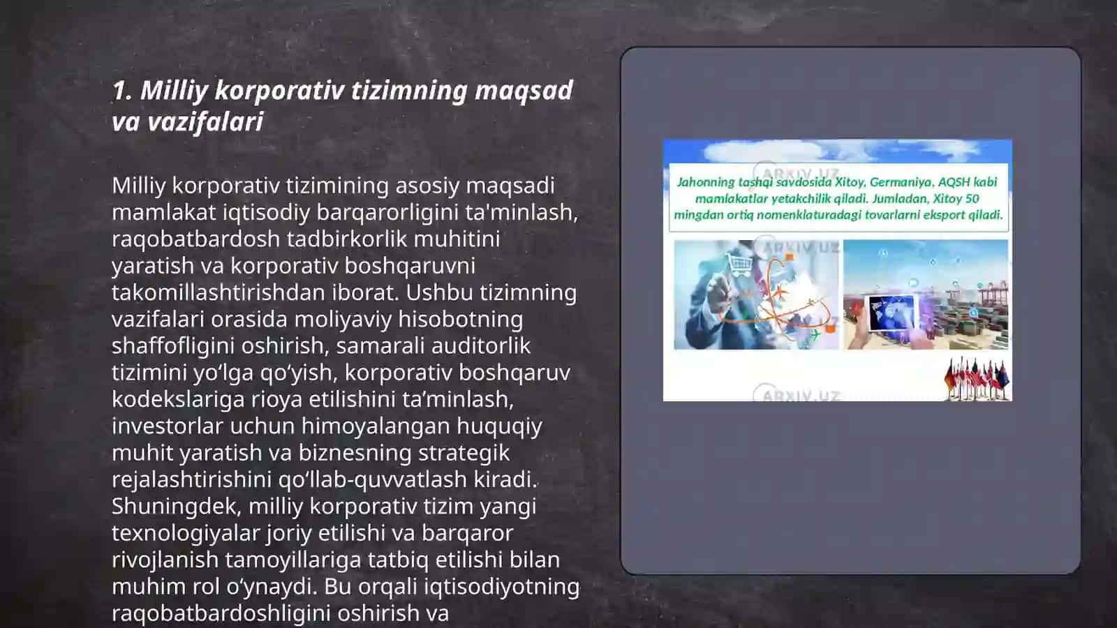 Milliy korporativ tizimi va ularni rivojlantirish istiqbollari 3