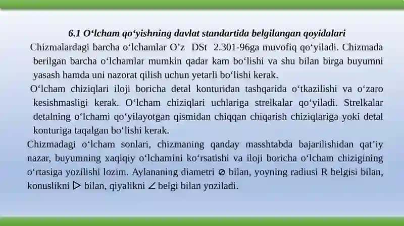 Chizmalardao‘lchamlarqo‘yish 3