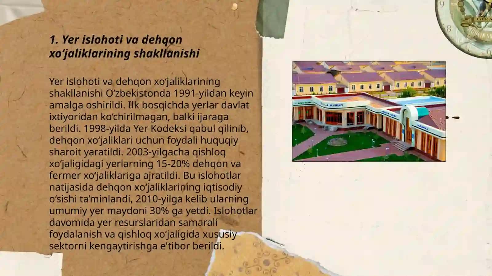 Mustaqillik yillarida qishloq xoʻjaligi va sanoat sohasidagi oʻzgarishlar 3
