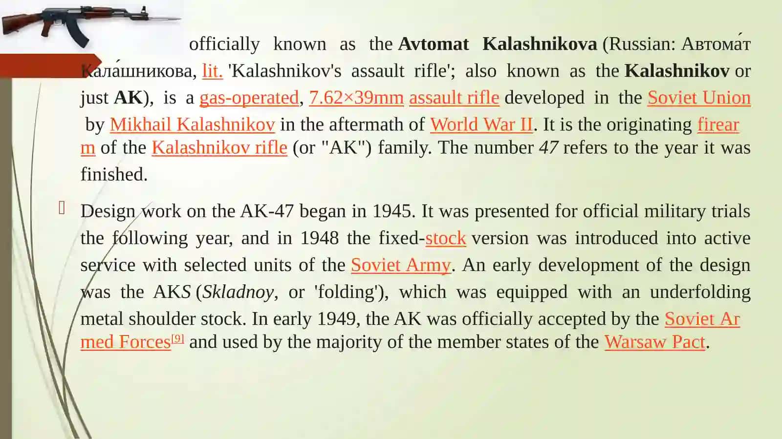 AFTOMAT KALSHNIKOV AK-47 3