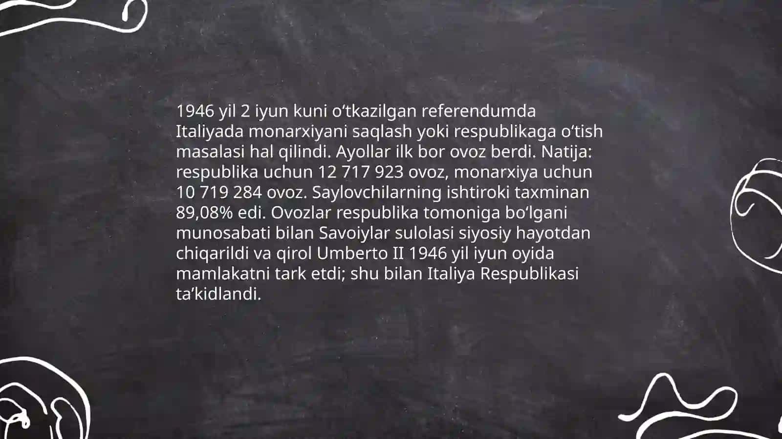 1946 yilgi referendum: monarxiyadan respublikaga o‘tish 3